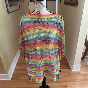 Crochet Multicolor Coverup Swimsuit Coverup